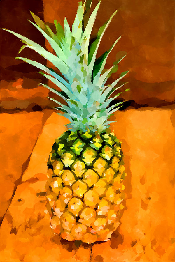Nature Painting - Pineapple by Chris Butler