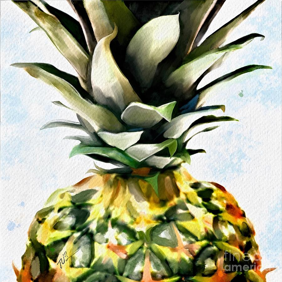Pineapple Dreams Painting by Tammy Lee Bradley