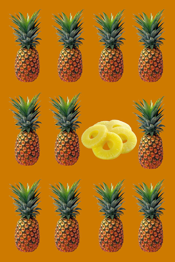 Pineapple Fruit Art Mixed Media by Movie Poster Prints