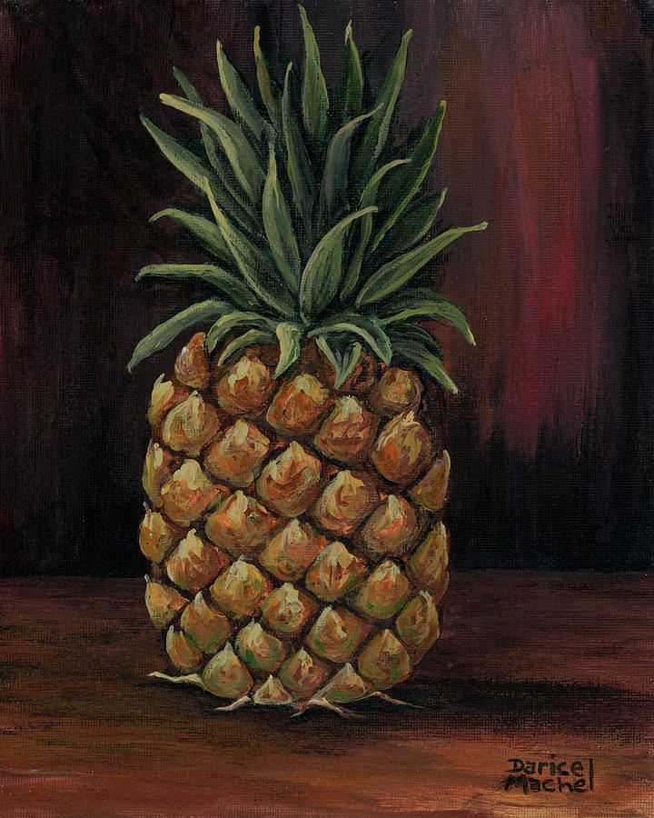 Pineapple In Acrylic Painting by Darice Machel McGuire