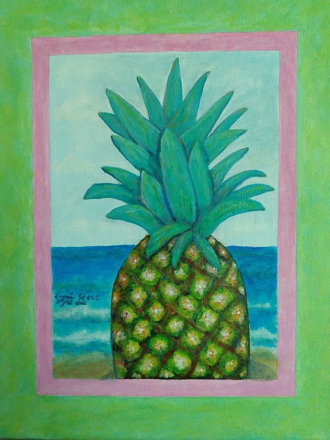 Pineapple Painting - Pineapple Kind of Day by Connie Starr Connie Starr