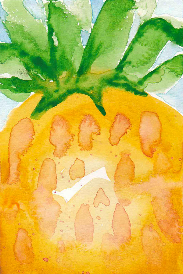 Pineapple Love Painting by Bonny Puckett