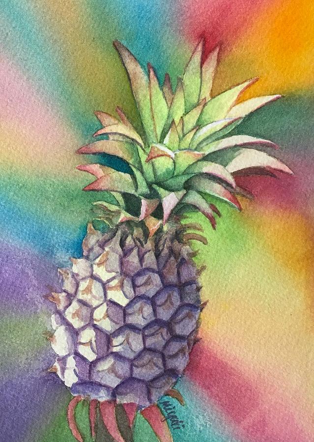 Pineapple Punch Painting by Kelly Miyuki Kimura