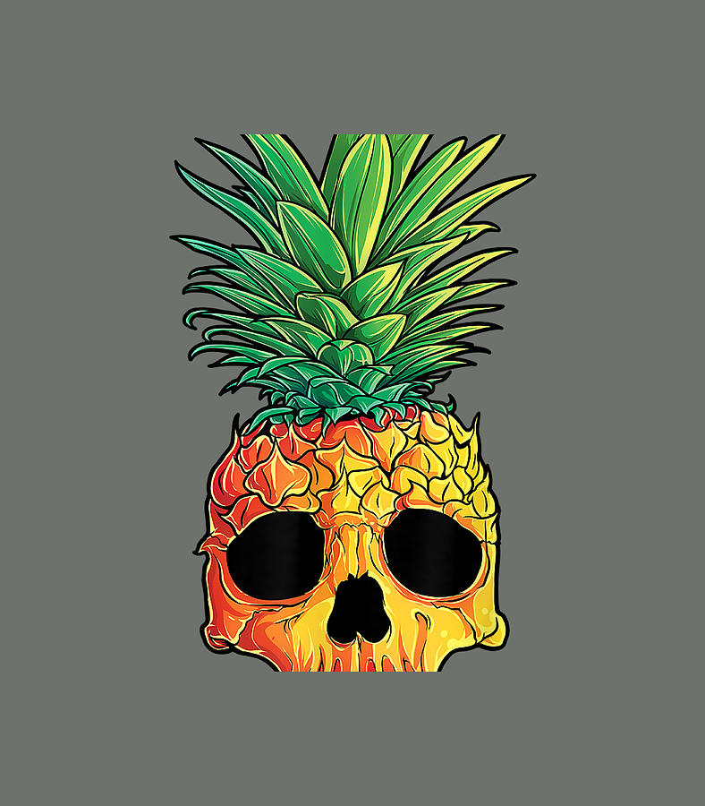 Pineapple Skull Aloha Beaches Hawaiian Hawaii Goth Digital Art By Roxanp Hari Pixels 6164