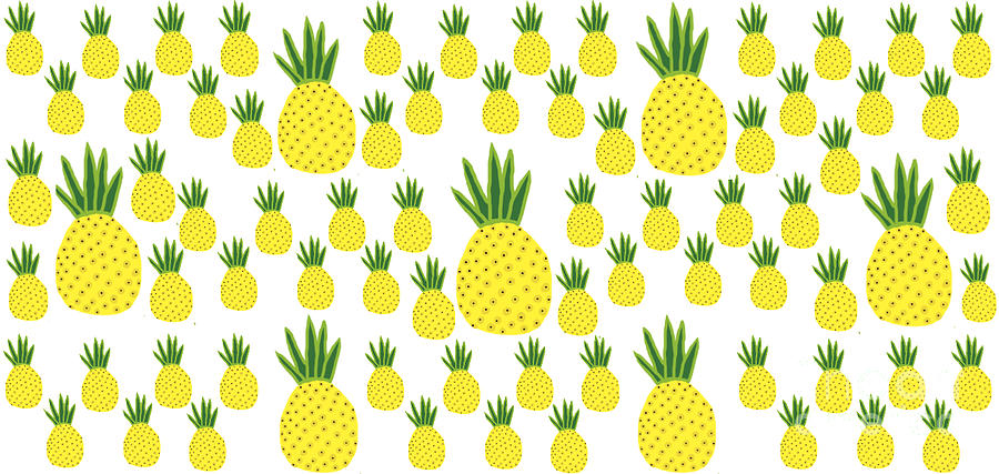Pineapples  Drawing by Reina Resto