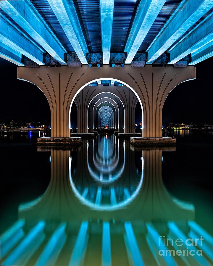 Tampa Photograph - Pinellas Bayway Cathedral Bridge by Damon Powers