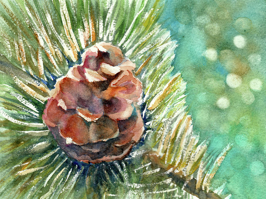 Pining for the Holidays Painting by Wendy Keeney-Kennicutt