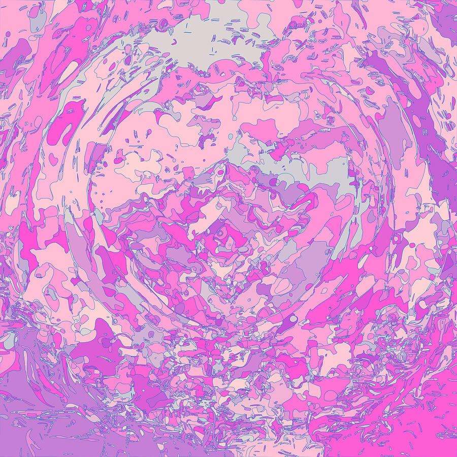 Pink abstract 6041 Mixed Media by David McKinney Pink abstract 6041 Mixed Media by David McKinney
