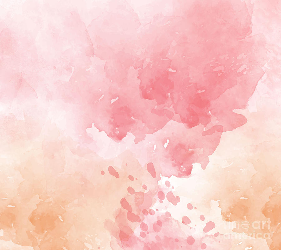 Pink Abstract Watercolor Background Draw Design Digital Art by Noirty  Designs - Pixels