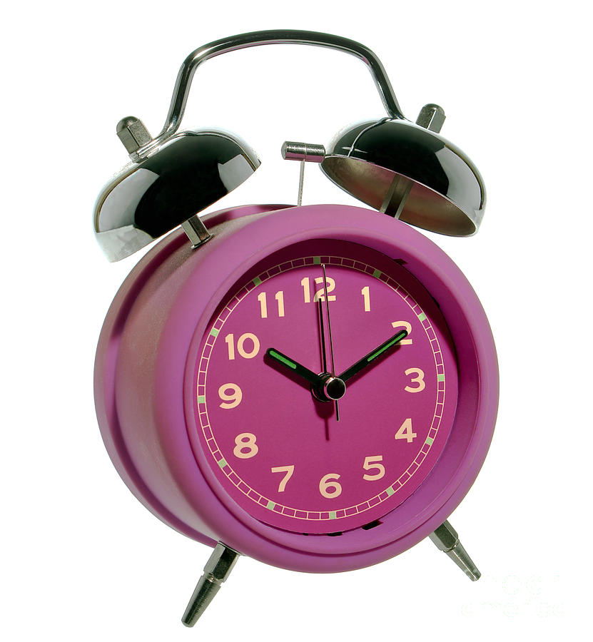Pink Alarm Clock Photograph by Olivier Le Queinec