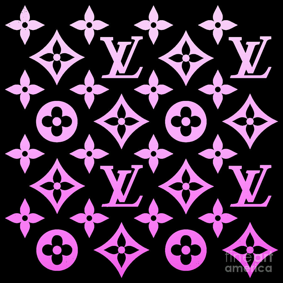 Pink and black color gradient Tapestry - Textile by Louis Vuitton