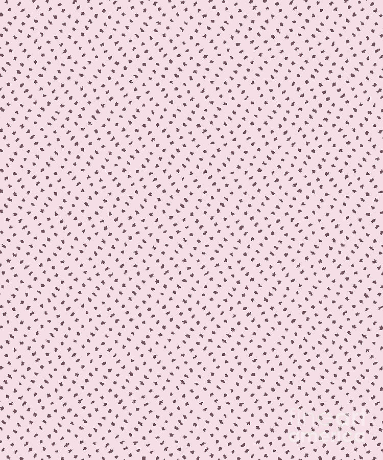 Pink and Brown Abstract Spots Digital Art by Leah McPhail