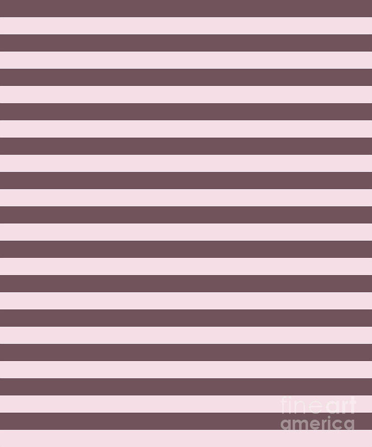 Pink and Brown Stripes Digital Art by Leah McPhail