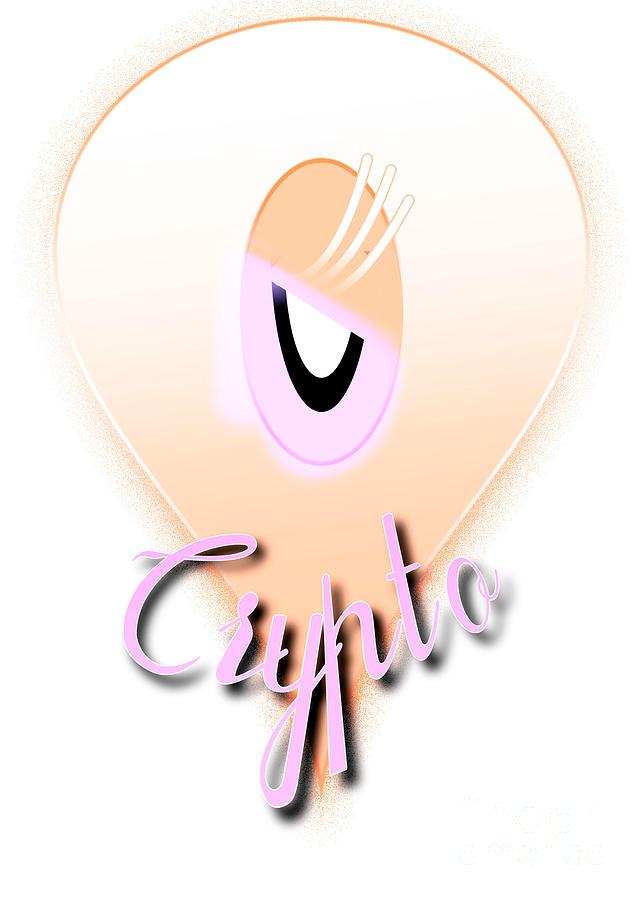 Pink and Peach Crypto Orb Family Floater Spy Ghostly Impression Digital Art by Delynn Addams