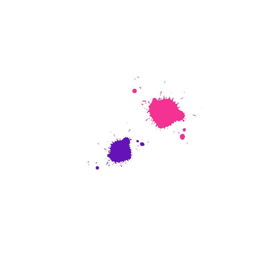 Pink And Purple Paint Splatter Art Digital Art by Dylan Hanna - Pixels