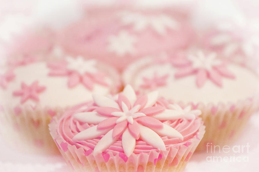 Pink and White Cup Cakes Photograph by Terri Waters