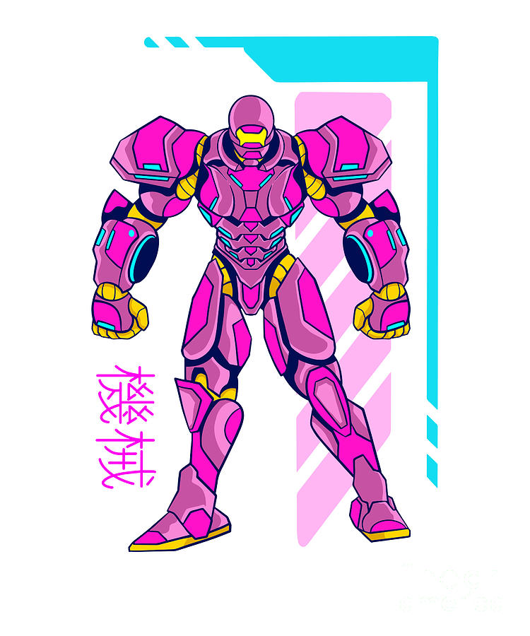 Pink Anime Mecha Robot Suit, Future Technology Digital Art by Amusing  DesignCo - Pixels