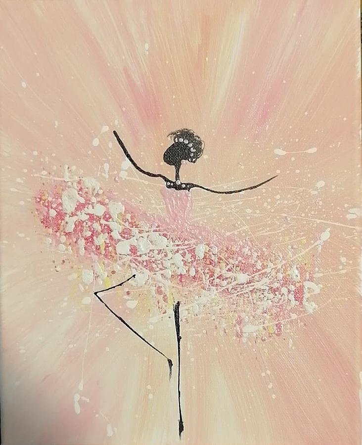 Pink Ballerina Painting by Angela Labes Fine Art America