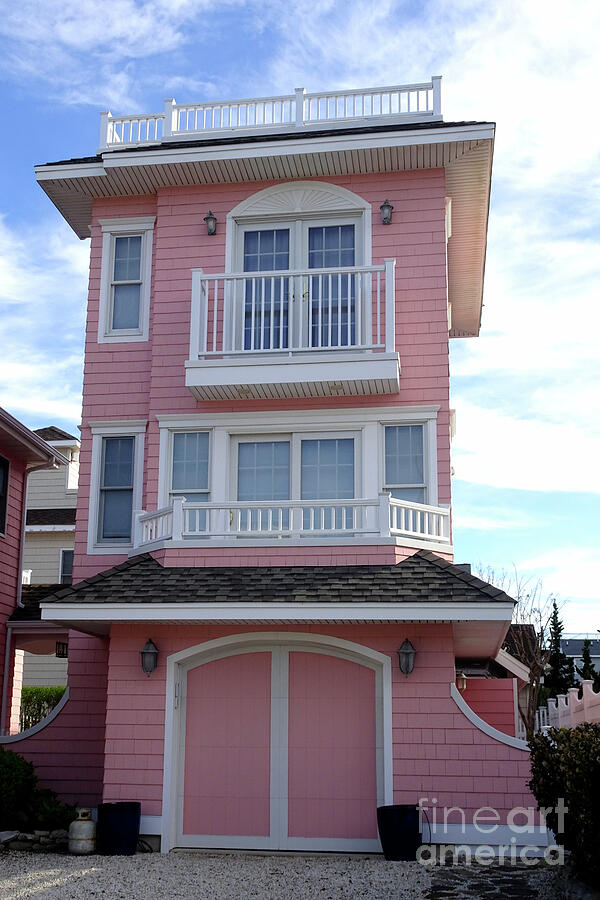 Pink Beach Tower Garage Photograph by GJ Glorijean - Fine Art America