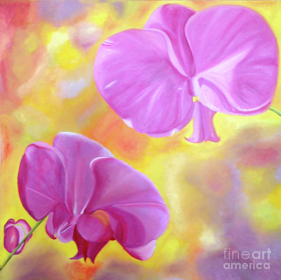 Orchids Painting - Pink Beauty by Julieanne Case