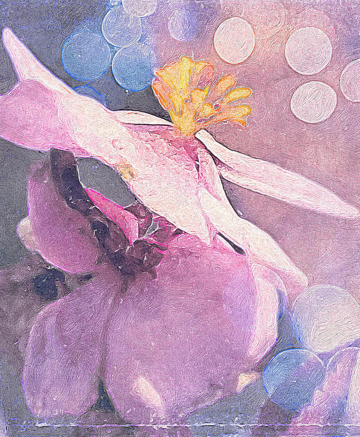 Pink Begonia Digital Art by Mariam Bazzi
