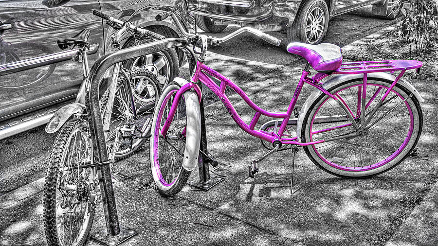Pink Bike Photograph by David Morehead