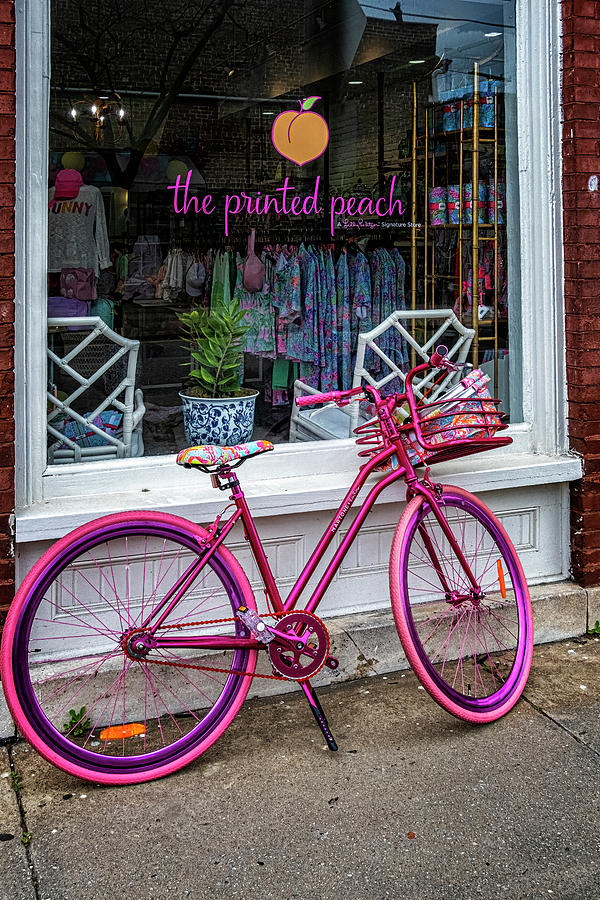 Pink Bike Photograph by Tom Singleton