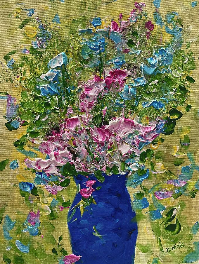 Pink Bloom Painting By Joanna Deritis - Fine Art America