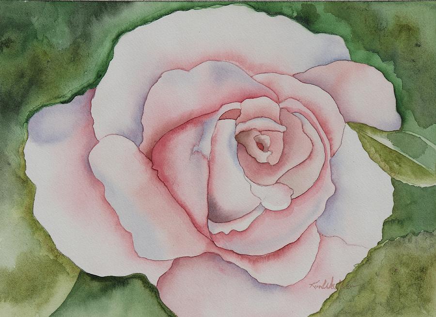 Pink Bloom Watercolor Painting by Kimberly Walker