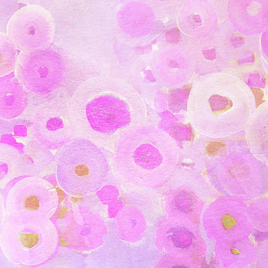 Pink Blooms Painting by Nancy Merkle