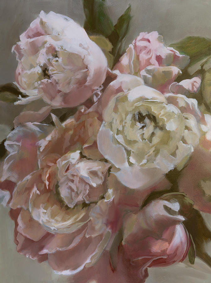 Pink Bouquet Painting by Roxanne Dyer