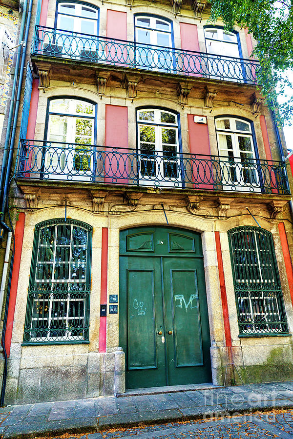 Pink Building in Porto Photograph by John Rizzuto