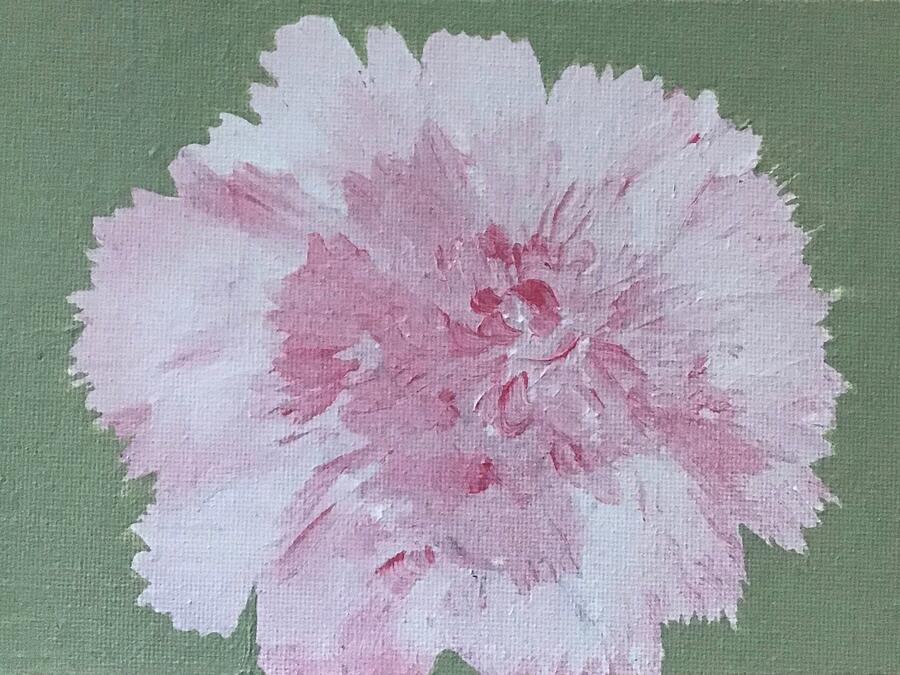 Pink Carnation Painting by Lorraine Centrella
