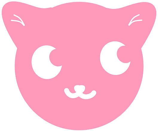 Pink Cat Face Digital Art by Lenny Carter