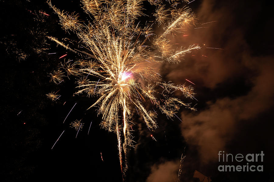 Pink Center Fireworks Photograph by Bo Matthews Fine Art America