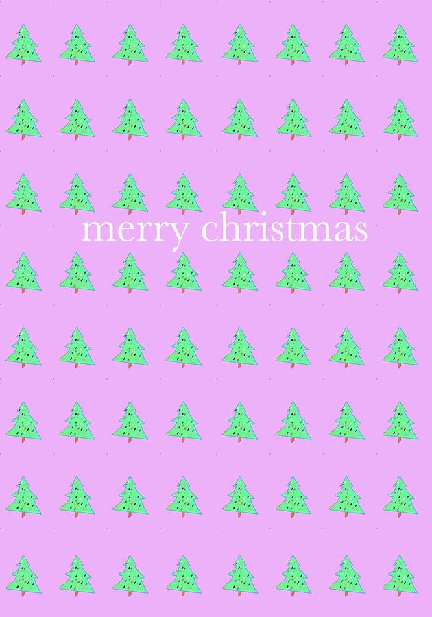 Pink Christmas Digital Art by Ashley Rice