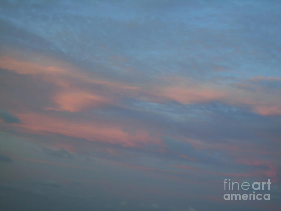 Pink Clouds After Sunset Photograph by D Hackett