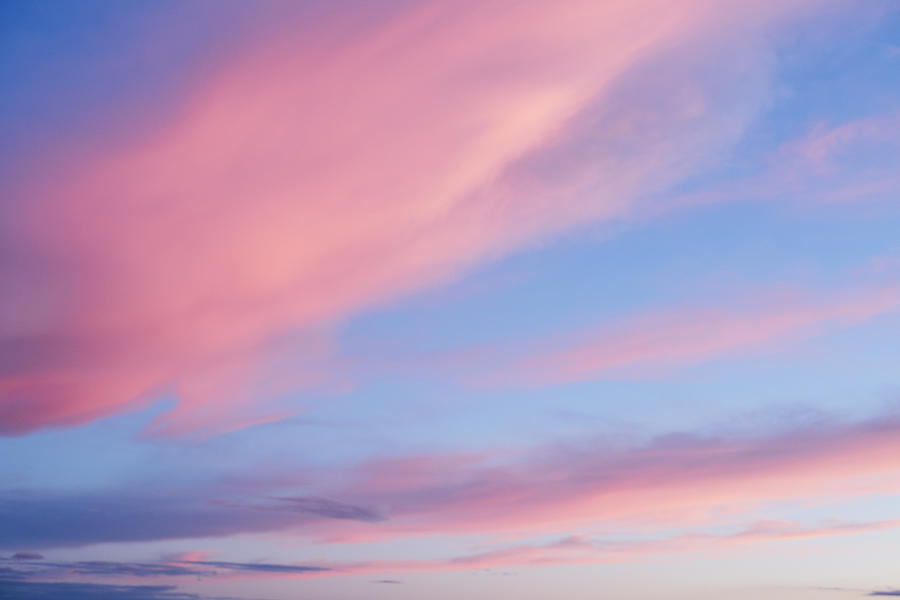 Pink clouds at sunset Photograph by Gary Yeowell Pink clouds at sunset Photograph by Gary Yeowell