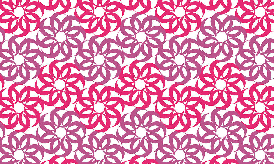 Pink Daisy pattern  Tapestry - Textile by Mariam Bazzi