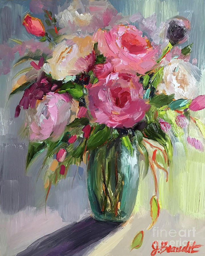 Pink Delight Painting by Jennifer Beaudet