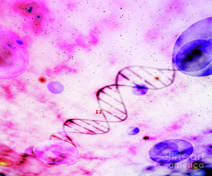 Pink DNA Digital Art by Timothy OLeary