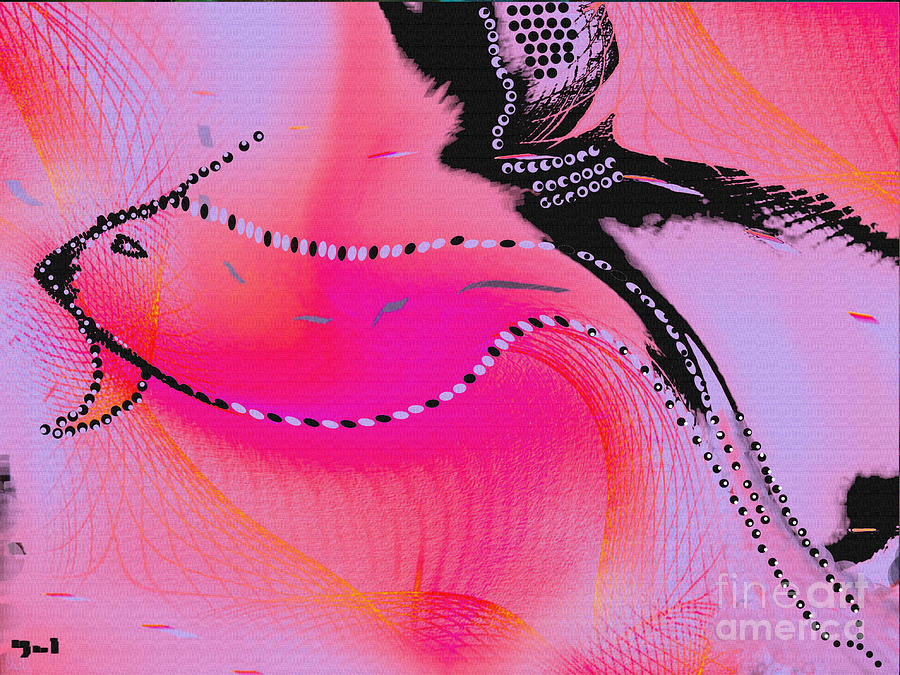 Pink Fishnet Digital Art