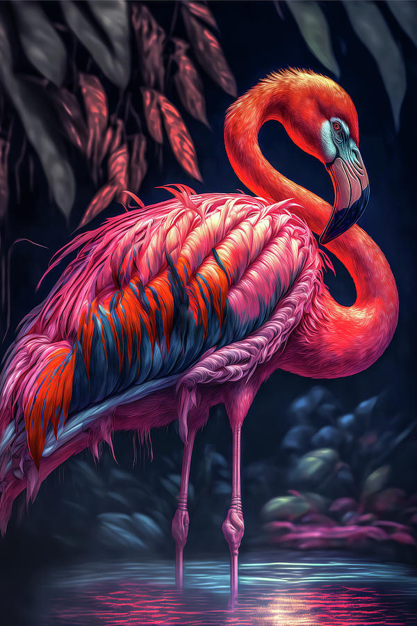 Pink Flamingo 3 Digital Art