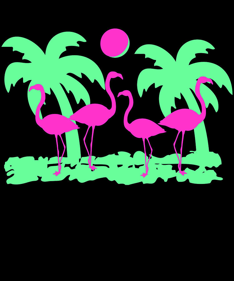 Pink Flamingos Digital Art by Flippin Sweet Gear
