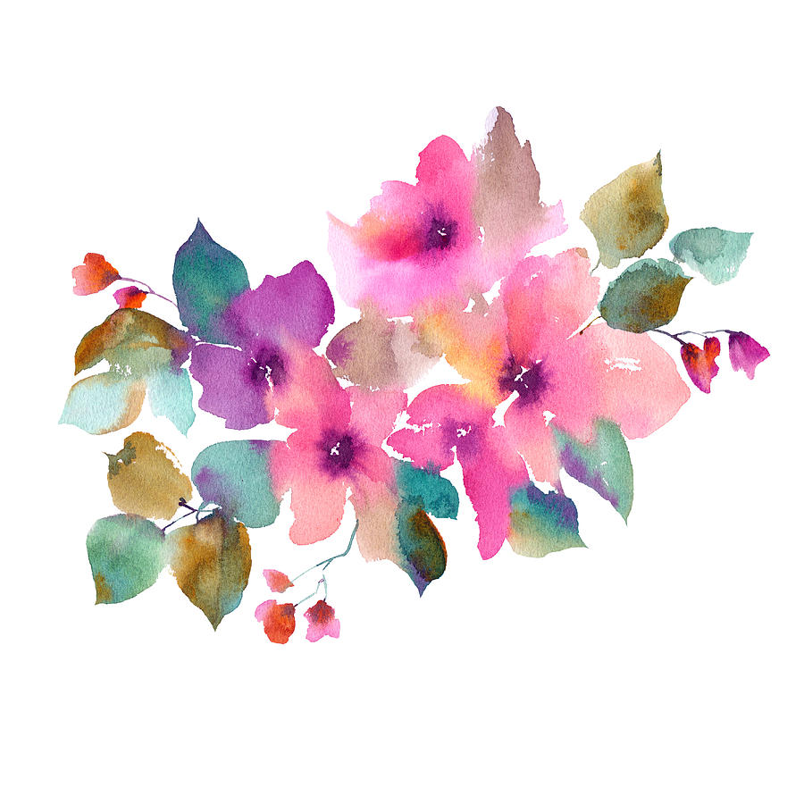 Painting Watercolor Flowers