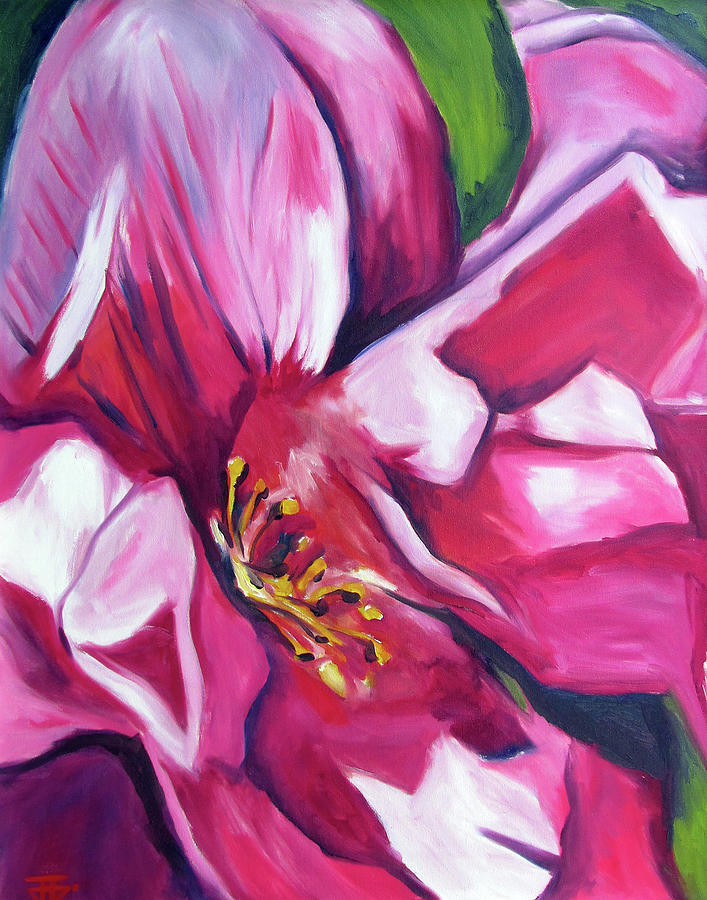 Pink Flower Of Joy Painting by John Gholson