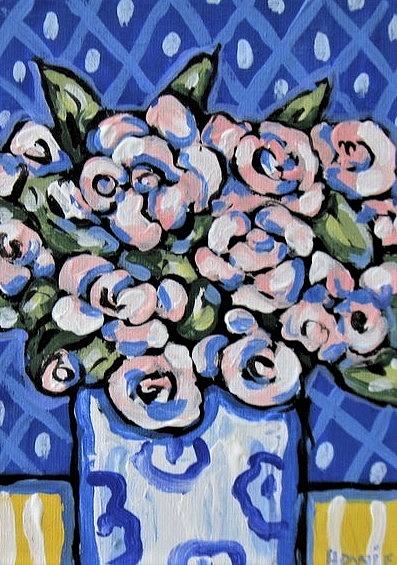 Pink Flowers Painting