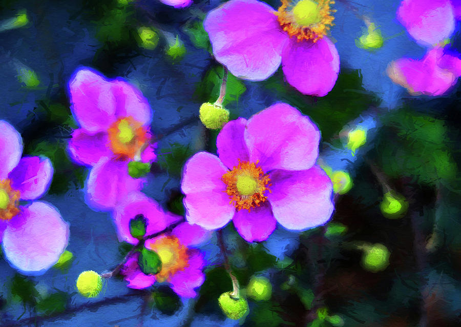 Pink Flowers Digital Art By Joanne Baldaia Fine Art America 