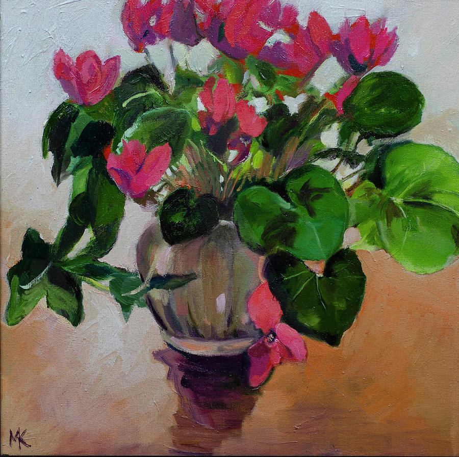 Pink Flowers Painting by Mary Kennington - Fine Art America