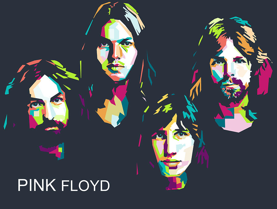 Pink Floyd in WPAP Pop Art Digital Art by Uton Art - Fine Art America